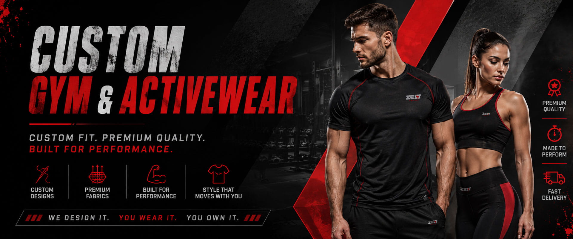 Custom Gym and Active Wear