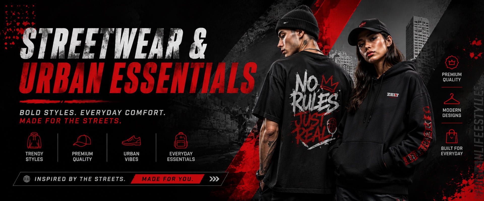 Custom Streetwear and Urban Wear